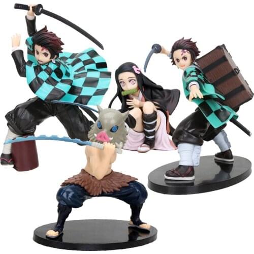 Anime Kimetsu No Yaiba Demon Slayer Figure Kamado Tanjirou Nezuko PVC Action Figure Model Toy