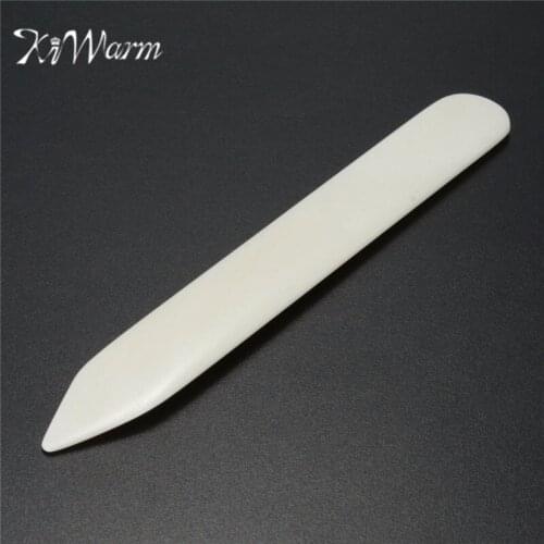 KiWarm 15CM Natural Bone Folder Tool For Scoring Folding Creasing Paper Leather Crafts for Handmade Leathercraft Accessories