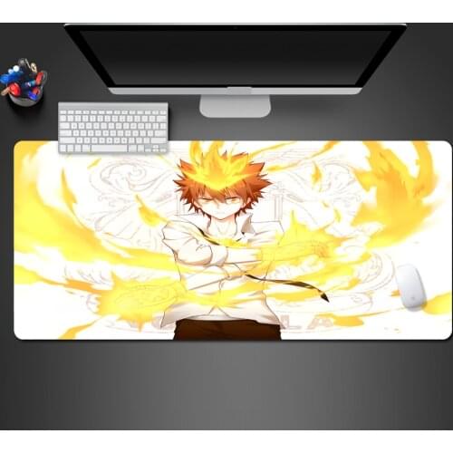 Handsome Anime Boy Cool Mouse Pad High Quality Rubber Washable Large Lock Edge Pad Unique Modern Style Computer Games Large Mats