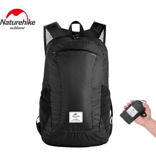 NatureHike Lightweight Folding Backpack Camping Hiking Daypack Rainproof Packable Backpack Water Resistant Bags Unisex 18L/22L