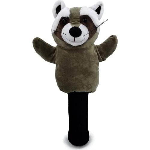 Little Raccoon Golf Head Cover Fairway Woods Golf Cover Sporting Goods Animal Protector Mascot Novelty Cute Gift