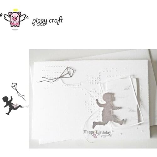 Craft metal cutting dies cut die mold Kite boy Scrapbook paper craft knife mould blade punch stencils die