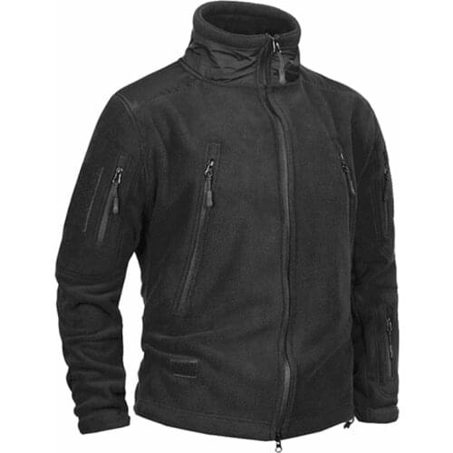 Men US Military Winter Thermal Fleece Tactical Jacket Outdoor Sports Coat Military Softshell Hiking Camping Climbing Army Jacket