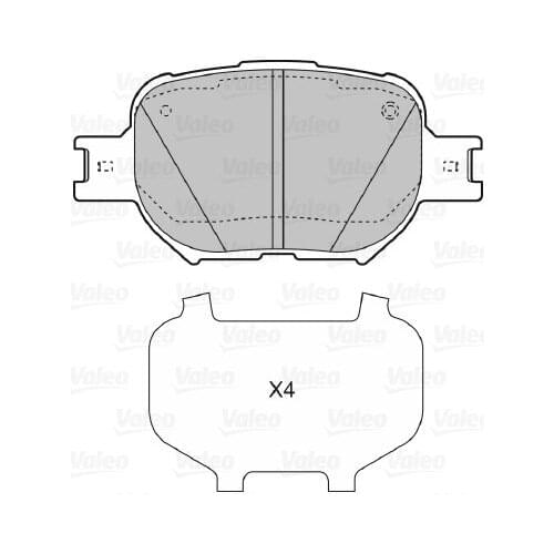 BRAKE BALATASI FRONT TOYOTA COROLLA VERSO 1.8 VVT-I 02