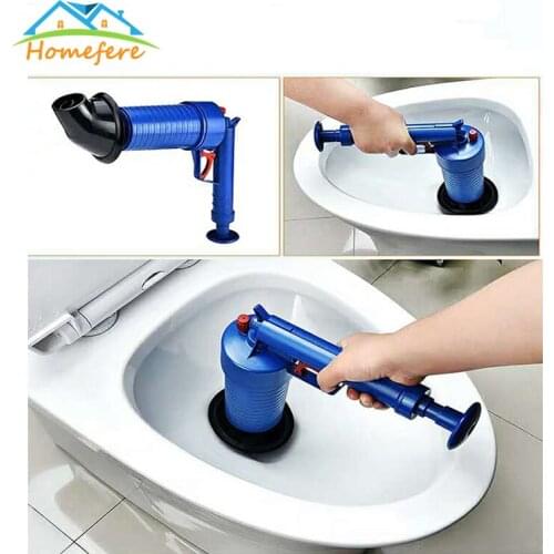 Air Power Drain Blaster Gun High-Pressure Powerful Manual Plunger Pipe Clog Dredger Remover