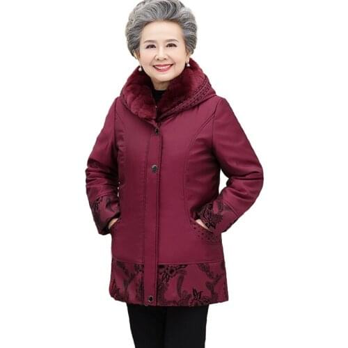 Oversize Winter Down Jacket Middle aged Women White duck down Coat Female Thicken Hooded Short Outerwear Plus size L-9XL G738