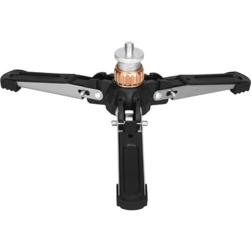 Q166E Hydraulic Universal Mini Three Feet Support Tripod Stand Base for Monopod &monopod base 3/8 screw adapter for DSLR camer