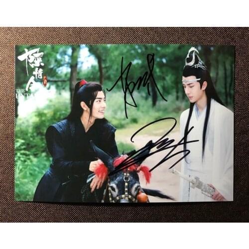 Hand signed Xiao Zhan YiBo autographed photo the Untamed Chen Qing Ling 5*7 052021