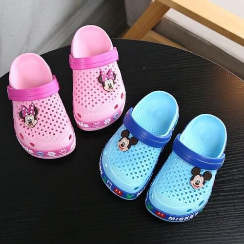 Baby Girl Cartoon Toddler Beach Water Garden Slippers Kids Boy Cave Shoes Children Summer Flip Flops Indoor Cute Sandals 160-210