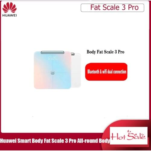 Huawei Smart Body Fat Scale 3 Pro All-round Body Composition Report Body Fat Scale Bluetooth Wifi Dual Connection