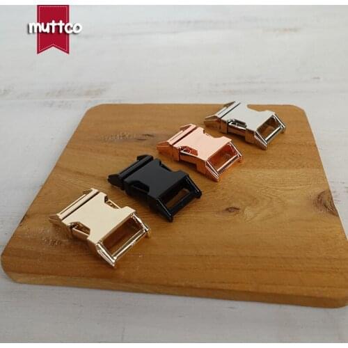 100pcs/lot DIY dog collar 15mm webbing manufactures backpack quick-release buckle zinc alloy pet puppy supplies 4 colors