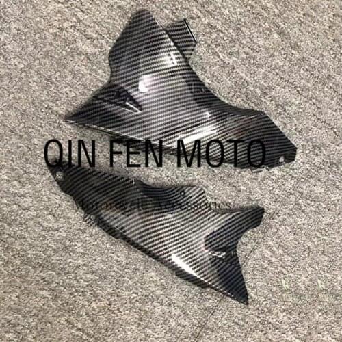 Front Dash Air Tube Trim Cover Fit For Yamaha YZF-R1 YZF R1 2004-2006 Carbon Fiber Paint