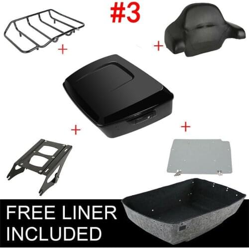 Motorcycle King Pack Trunk Luggage Mounting Rack Backrest For Harley Tour Pak Touring Road Electra Street Glide King 2014-2020