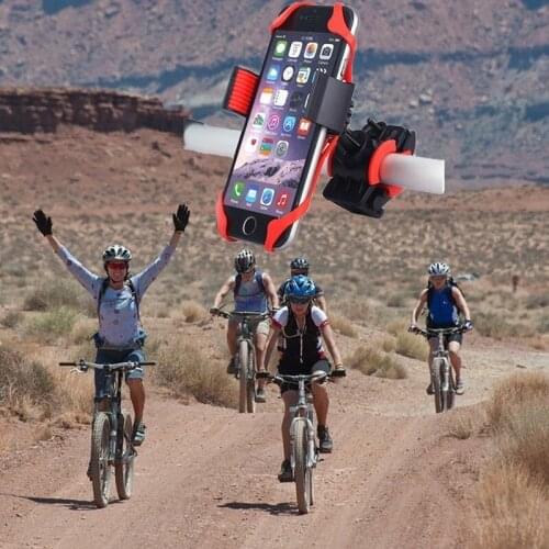 Bicycle Phone Holder Cycling 360 Rotatable Universal Bike Scooter Part Clip Mount Racks GPS Bracket Accessories Anti-vibration