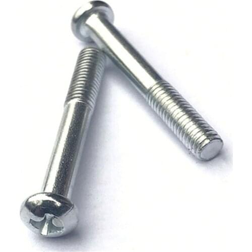 M2.5 M2.6 M3 Half threaded Screw Parafuso Screws Tornillos Parafusos Visse Cross Recessed Raised Pan Head Schroeven Viti DIN 966