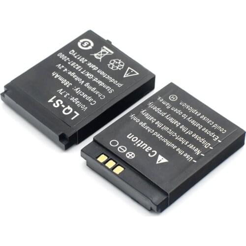 12PCS lq s1 3.7V 380mAh Rechargeable Li-ion Polymer Battery Smart Watch Battery for DZ09 W8