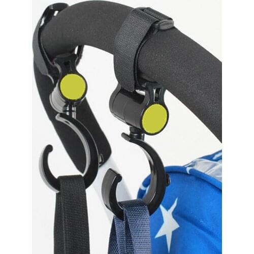 2 PCS/LOT Baby Stroller Accessories Hook Multifunction Baby Stroller Black High Quality Plastic Hook