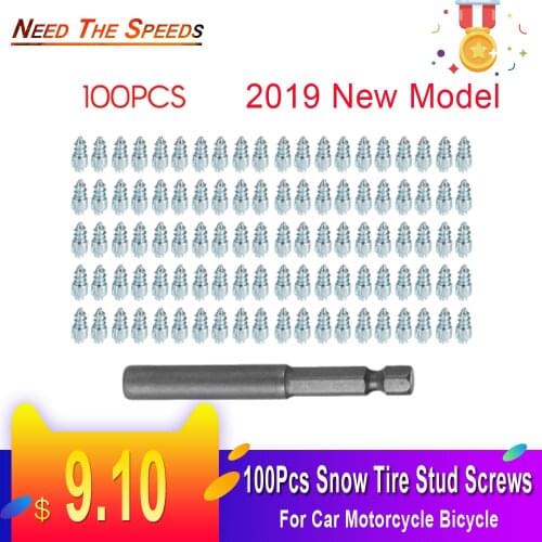 2019 New Model Snow Screw Tire Studs Anti Skid Falling Spikes Wheel Tyres 100PCs for Car Motorcycle Bicycle For Bmw Ford Audi