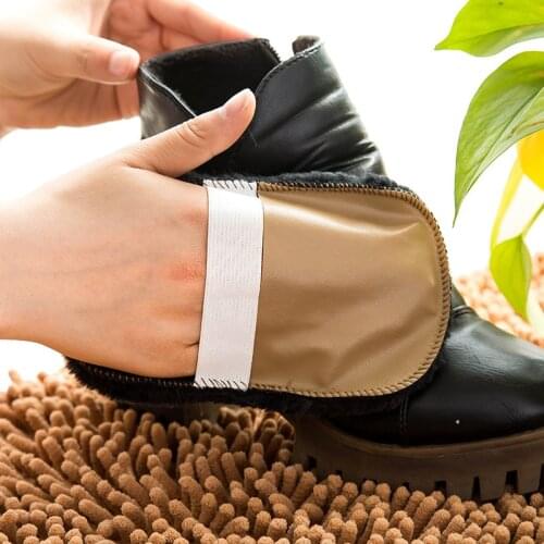 3Pcs/lot Portable Shoe Care Tool Soft Cloth Cleaning Brush For Leather Shoes