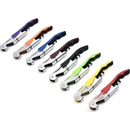 500pcs Hippocampus knife opener Corkscrew Double Hinge Waiters Wine Key Bottle Opener Party Bottle Opener NO409