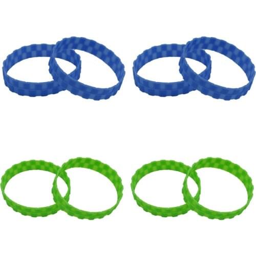 AD-4Pcs Robot Vacuum Cleaner Anti-Skid Anti-Wear Tire Skin for Xiaomi Mijia Irobot Sweeping Robot Accessories