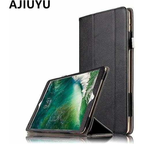 AJIUYU Case Cowhide For iPad Pro 10.5 inch 2017 Genuine Leather Smart Cover For Apple iPadPro10.5 Tablet Protector Protective