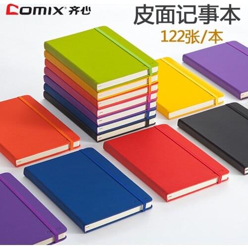 Comix notebook thickened A5 soft leather Notepad color small clear portable diary book Writing Pads planners Office stationery