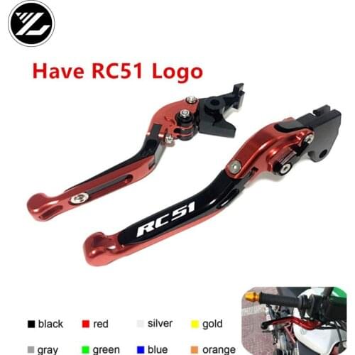 Have RC51 Logo for honda RC51 RVT1000R VTR1000 SP1 2000-2006 Motorcycle Accessories Folding Extendable Brake Clutch Levers
