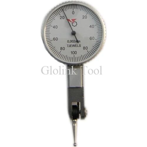 0-0.2mm Dial Test Indicator 0.002 mm Dial Indicator Gauge 7Jeweld Dial Test Indicator Gauge Measure Gauge Tool