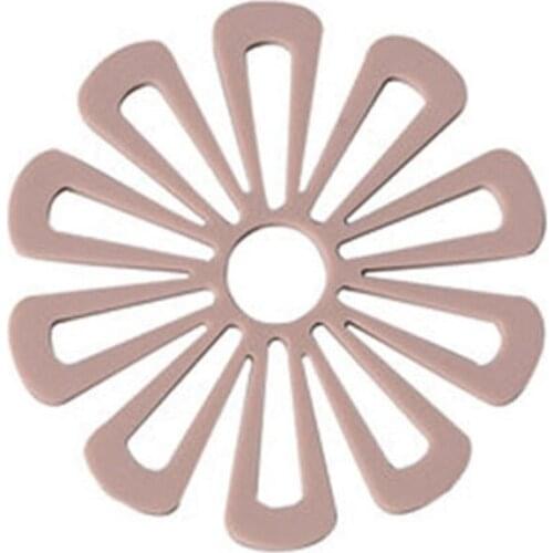 TPR Material Placemat Flower-Shaped Kitchen Pot Mats Holders Anti-Scratch Pads Dividers Cup Mat Dining Table Decorations