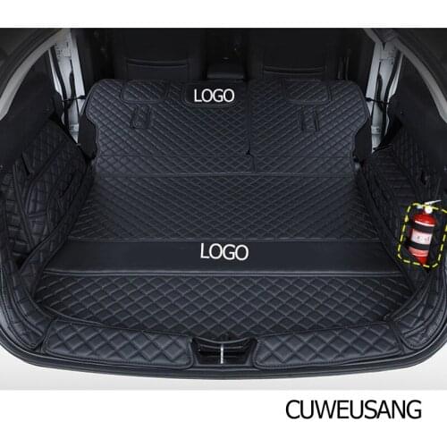 CUWEUSANG leather car trunk mats for Haval F7 F7x 2019 2020 2021 years cargo liner accessories interior boot