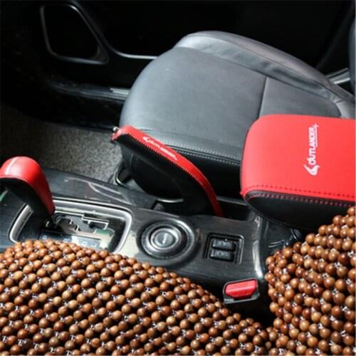 Leather car central armrest box holster Gear set handbrake set Accessories Car-styling for MITSUBISHI outlander 2013-2018
