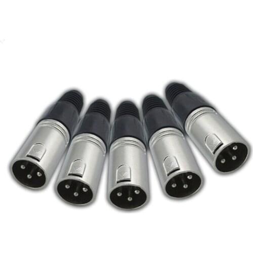 Microphone male head XLR microphone cable plug microphone and plug