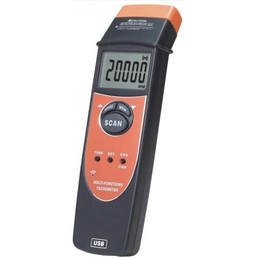 Car Motor Vehicle Multi-Functions Tachometer 2.5-99999RPM Digital LCD USB Interface Speed Measuring Meter SM8238 Tachometer