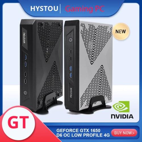 Powerful Gaming Mini PC Intel Core i5 7500 i5 9400F GTX 1050ti 1650 4GB Desktop Computer with 2HDMI DP DVI 4 display ports gamer