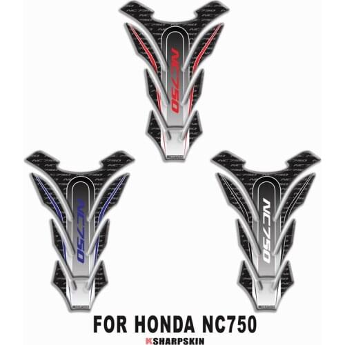 Motorcycle 3D fuel tank pad sticker protective decorative decal For HONDA NC750 Tank Pad Stickers