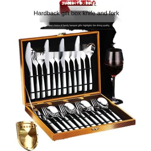 304 Stainless Steel Western Tableware Knife and Fork Set Knife, Fork and Spoon Three-Piece Set Steak Knife and Fork Plate Set