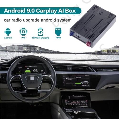 NEW Wireless Apple CarPlay AI Box Android Auto for Audi e-tron Universal Car Android Multimedia Player Box Android 9.0 System
