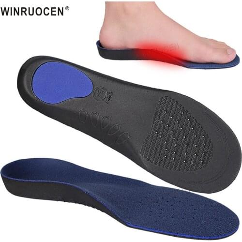 Sports Arch Support Orthotic Insoles for High Quality EVA 3D Comfortable Plush Cloth Flat Feet Orthopedic Insoles Foot Pad