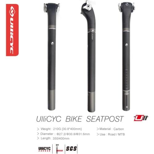 Ullicyc 5/20 Degree Carbon Seatpost Full Carbon Fiber Bike Seatpost MTB/Road Bicycle Seatpost Seattube Black UD Matte HP293