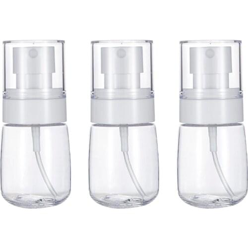3pcs Empty Plastic Fine Mist Spray Bottle Perfume Container Atomizer 30ml