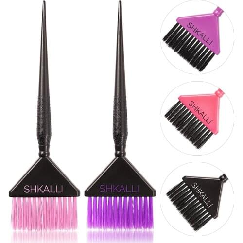SHKALLI tint brush Professional salon hair dye brush widened soft bristles hair brush