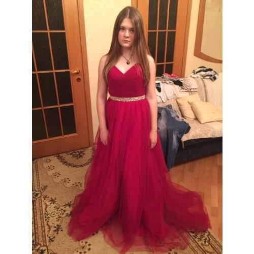 Evening Dresses Burgundy Sweetheart A-Line Beading Lace-up Formal Dress Evening Gown Special Occasion Dresses Vestido De Noche