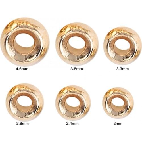 25pcs/lot Tungsten Beads Fly Tying Tungsten Alloy Beads Round Nymph Head Ball Fishing Tackle Golden 2/2.4/2.8/3.3/3.8/4.6mm