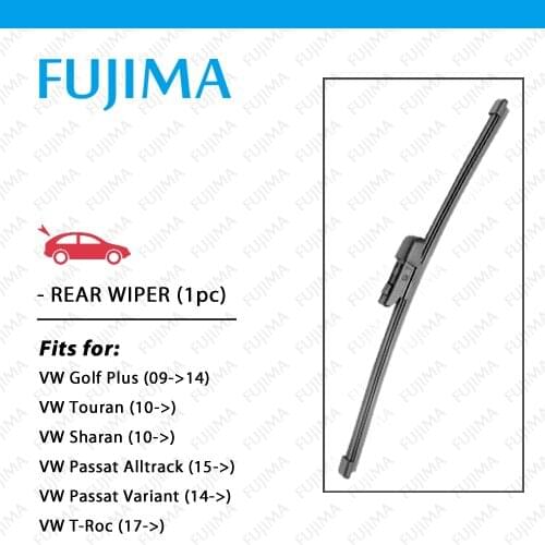 Rear Wiper Blade for VW Golf Plus Touran Sharan Passat Alltrack Variant T-Roc Troc, Back Windscreen Wipers