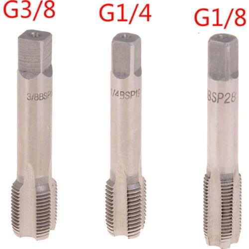 1pcs G1/8 1/4 3/8 HSS Taper Pipe Tap Metal Screw Thread Cutting Tools High Quality