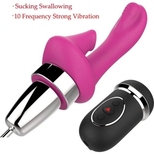 10 Frequency Nipple Sucker Clitoral Stimulator Breast Pump G-Spot Vibrators Oral Sex Licking Vibrating Tongue Sex Toys For Women