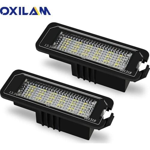 2X CANBUS LED License Plate Light For VW Golf 6 VI 5 V GTI MK4 MK5 MK6 Eos Lupo Scirocco Seat Leon Altea OEM Replacement Bulb
