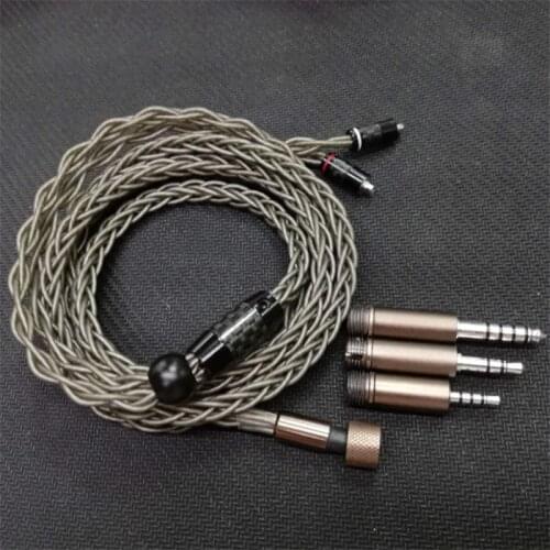 8 share pure silver wire 2.5mm/3.5mm/4.4mm Universal conversion upgrade line 168 core can change plug