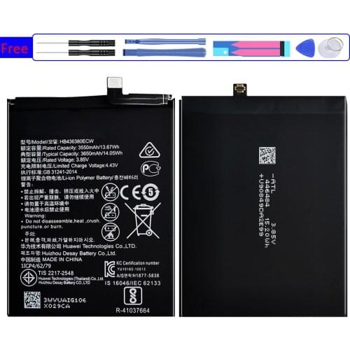 HB436380ECW 3650mAh Mobile Phone Battery For Huawei P30 P 30 ELE-L09 ELE-L29 ELE-AL00 ELE-TL00